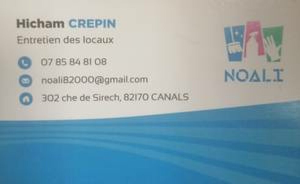 Carte de visite entreprise NOALI
